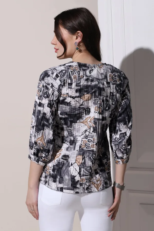 Black_Cotton_Blend_All-Over_Printed_Casual_Top_For_Women