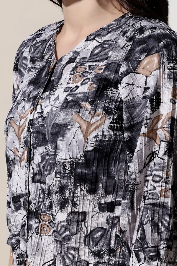 Black_Cotton_Blend_All-Over_Printed_Casual_Top_For_Women