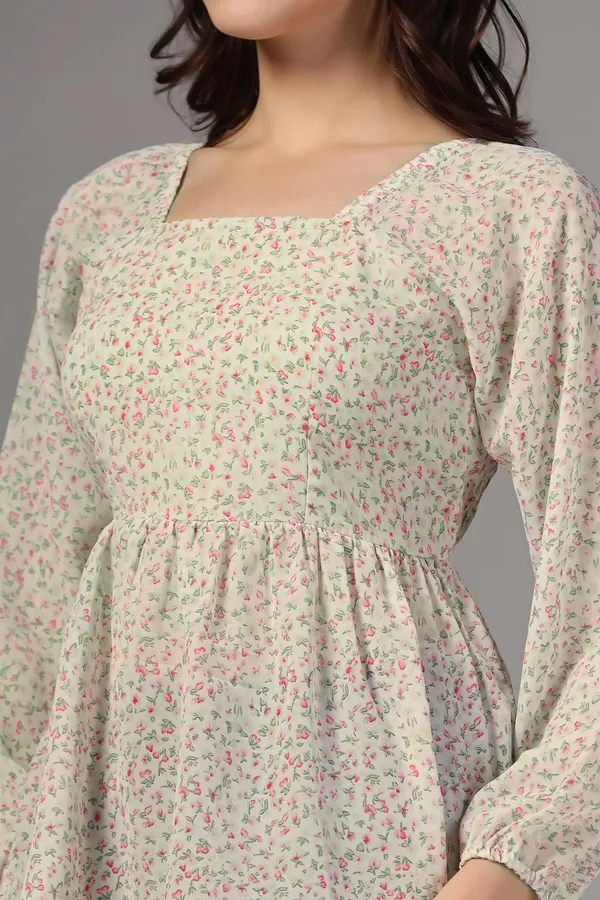 Off_White_Floral_Printed_Georgette_Casual_Top_For_Women