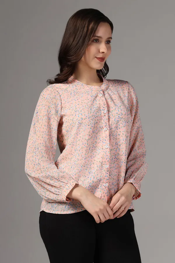 Light_Peach_All_Over_Floral_Printed_Casual_Top_For_Women