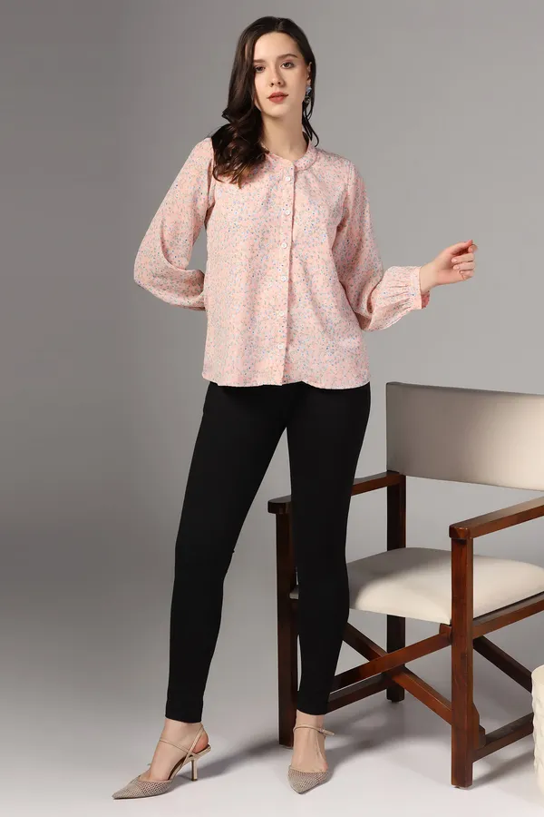 Light_Peach_All_Over_Floral_Printed_Casual_Top_For_Women