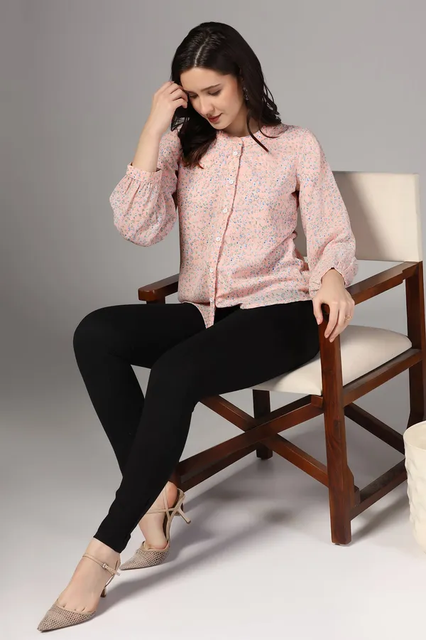 Light_Peach_All_Over_Floral_Printed_Casual_Top_For_Women