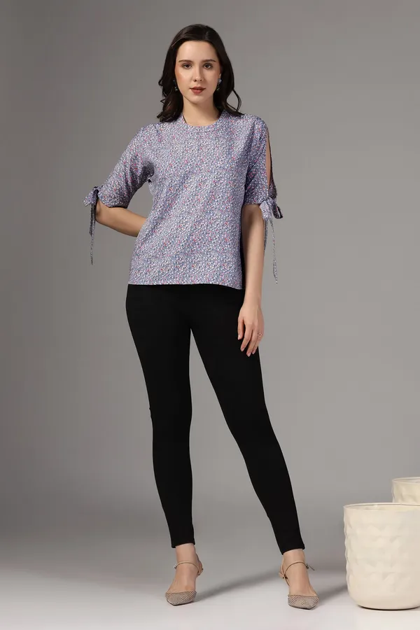 Grey_Floral_Printed_Casual_Top_For_Women