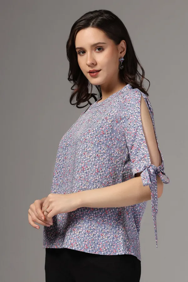 Grey_Floral_Printed_Casual_Top_For_Women