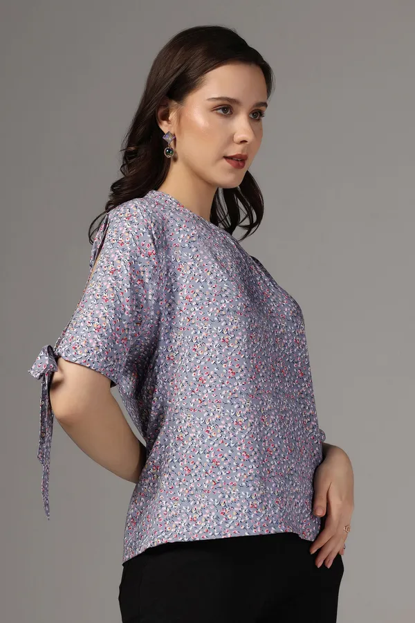 Grey_Floral_Printed_Casual_Top_For_Women