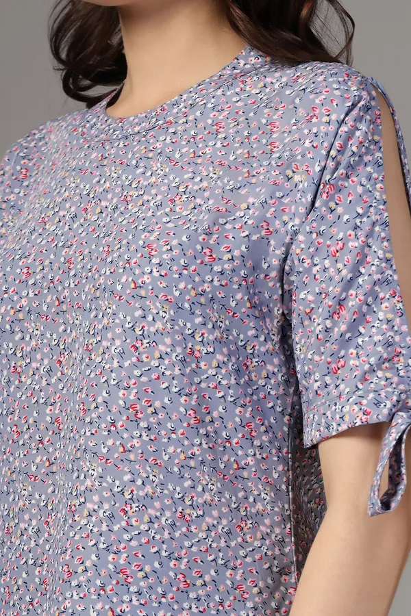 Grey_Floral_Printed_Casual_Top_For_Women