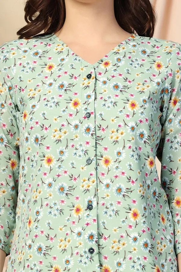 Pista_Lexus_Checks_Floral_Printed_Regular_Top_For_Women