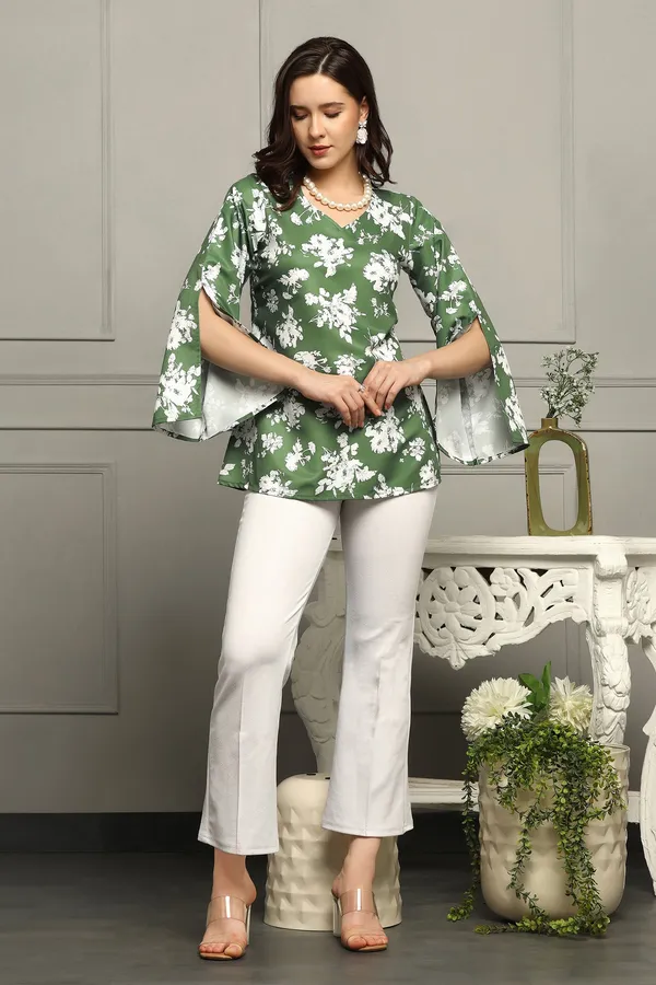 Green_Micro_Floral_Printed_A-Line_Top_For_Women
