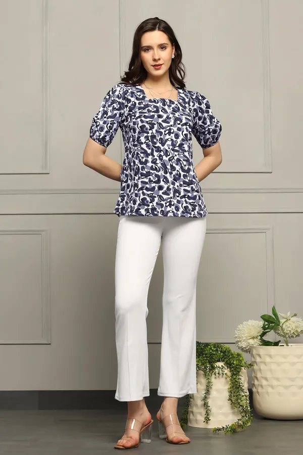 Blue_Cotton_Blend_Abstract_Printed_Hip_Length_Top_For_Women