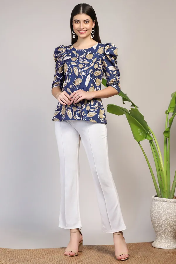 Blue_Cotton_Blend_Abstract_Printed_Regular_Style_Hip_Length_Top_For_Women