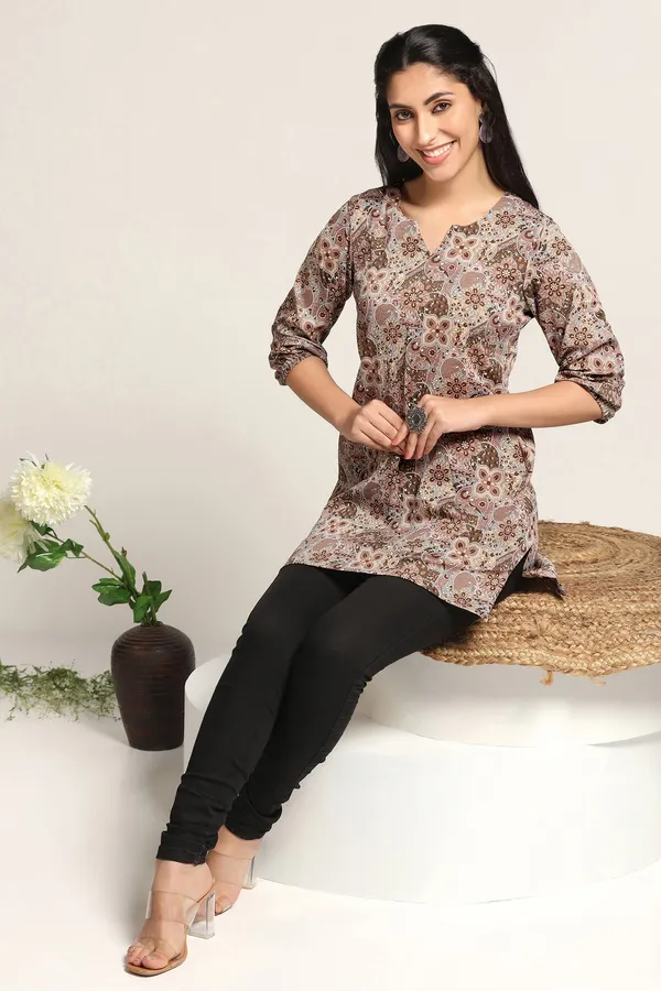 Brown_Delta_Ethnic_Printed_Straight_Tunic_Top_For_Women