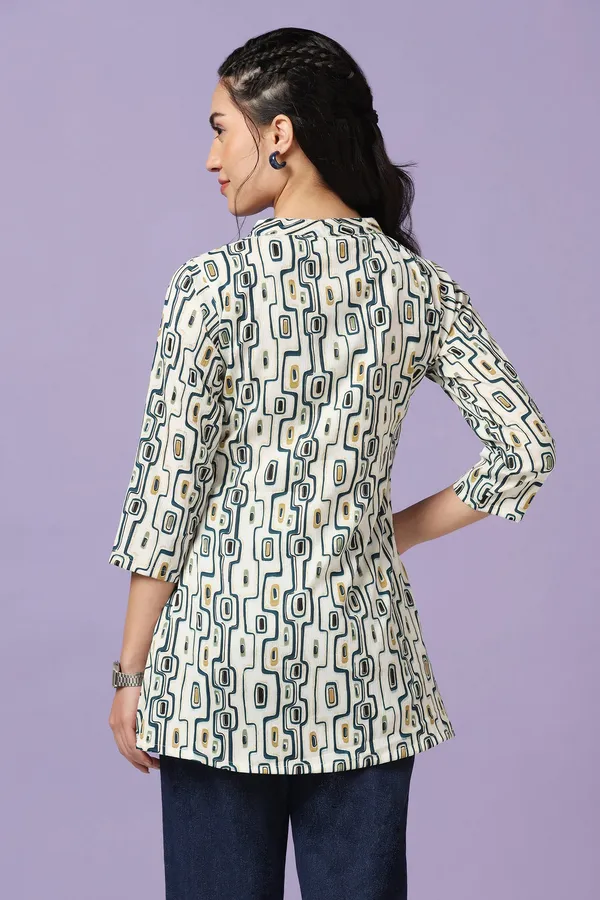 Off-White_Abstract_Print_Tunic_Top_For_Women