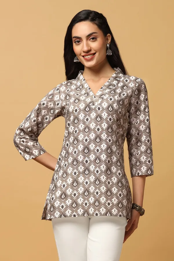 Grey_Cotton_All-Over_Printed_Straight_Tunic_Top_For_Women