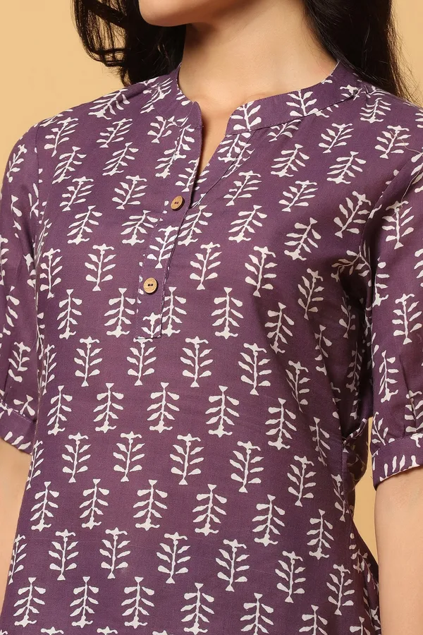 Purple_Cotton_Block_Printed_Top_For_Women