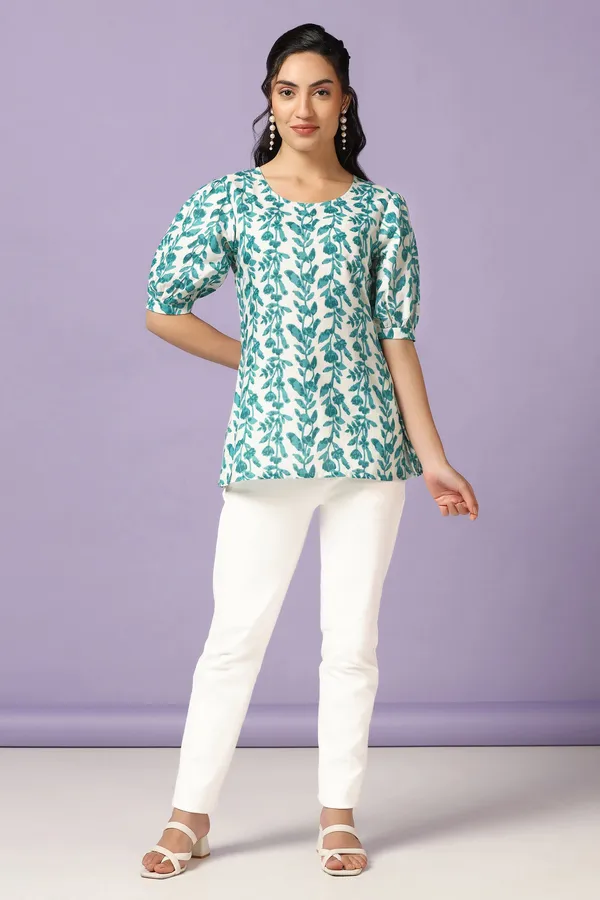 Rama_Cotton_Floral_Print_Tunic_Top_For_Women