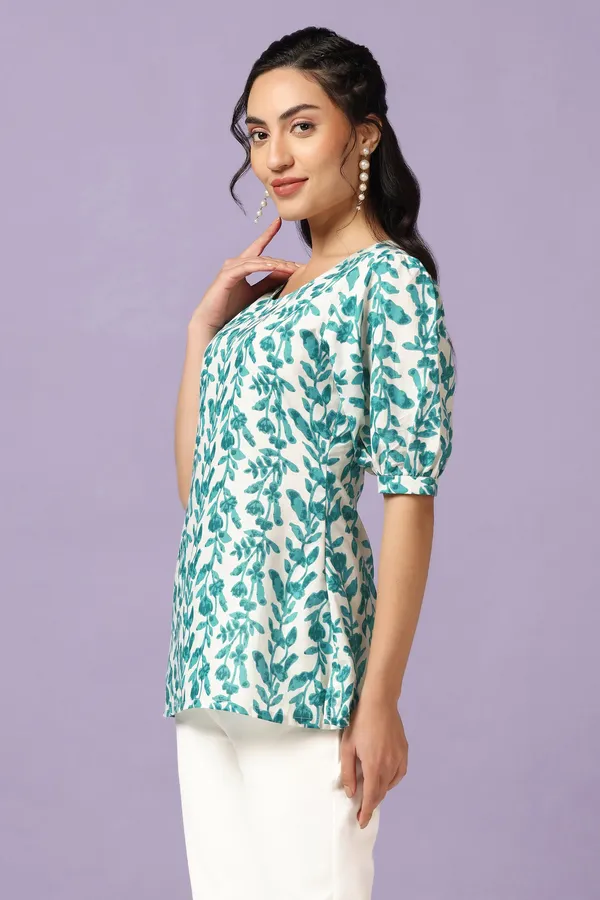 Rama_Cotton_Floral_Print_Tunic_Top_For_Women