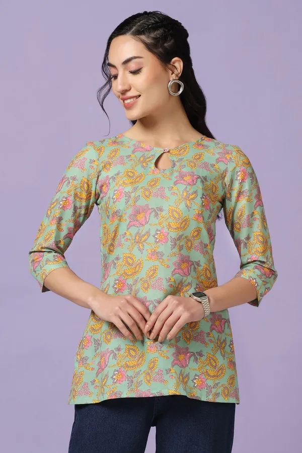 Pista_Cotton_Floral_Print_Tunic_Top_For_Women