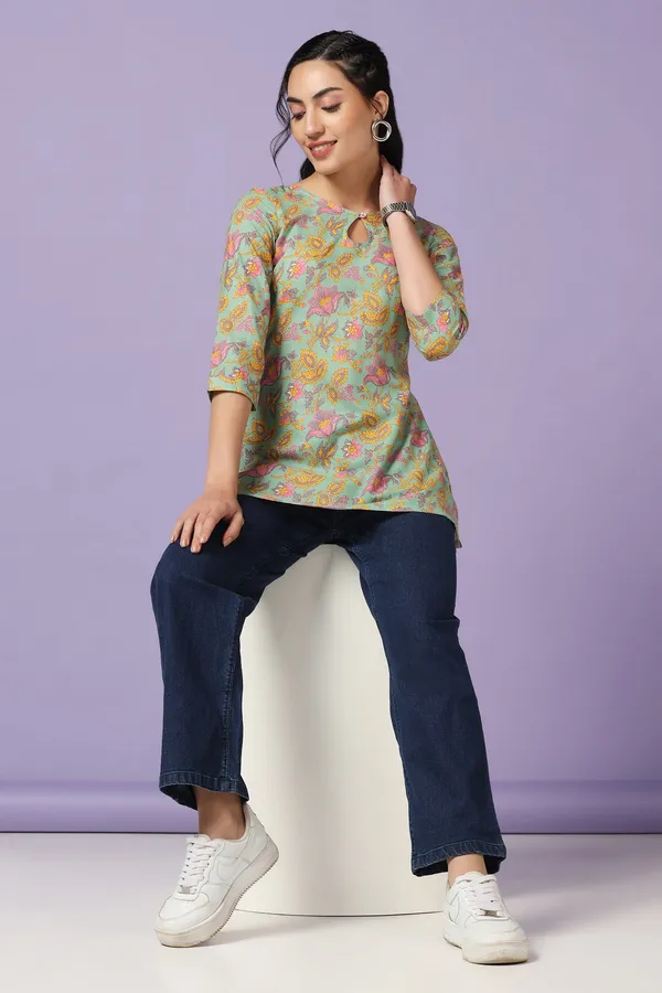Pista_Cotton_Floral_Print_Tunic_Top_For_Women