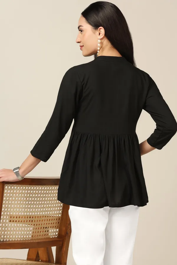 Black_Rayon_Embroidered_Top_For_Women