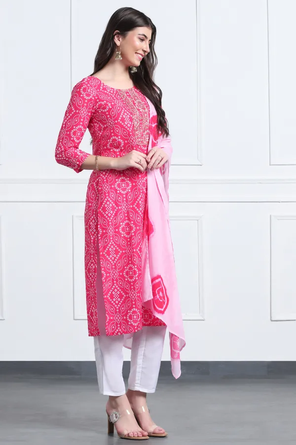 Pink_Muslin_Ankle_Length_Kurta_Pant_Suit_Set