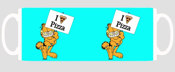 Multicolor_Garfield_I_Love_Pizza_Blue_Baground_Ceramic_Mug