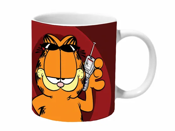 Multicolor_Garfield_On_The_Phone_Ceramic_Mug