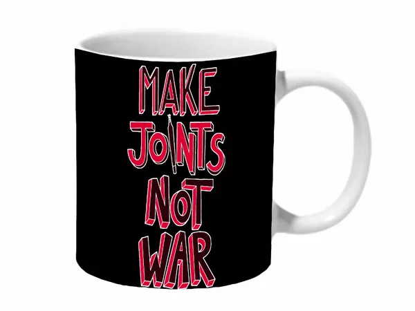 Multicolor_Make_Joint_Not_War_Black_Baground_Ceramic_Mug