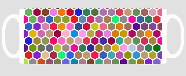 Multicolor_Colorful_Beehive_Hex_Grid_Pattern_Ceramic_Mug