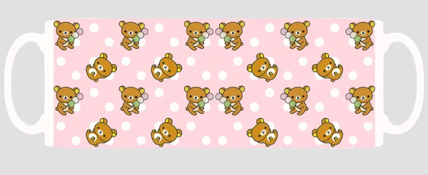 Multicolor_Cute_Rilakkuma_Teddy_Bear_Ceramic_Mug