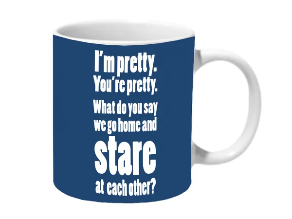 Multicolor_Johnny_Bravo_Pretty_Stare_Quotes_Ceramic_Mug