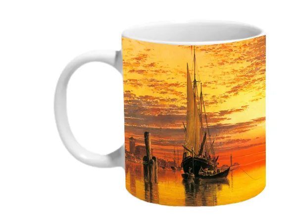 Multicolor_Sunset_By_The_Harbour_Ceramic_Mug