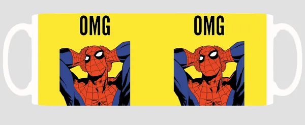 Multicolor_Oh_My_God_Spider_Man_Yellow_Baground_Ceramic_Mug