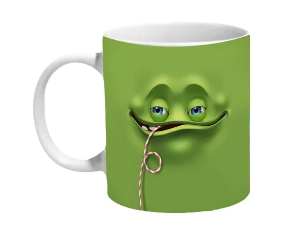 Multicolor_Cute_Cool_Green_Monster_Drinking_Ceramic_Mug
