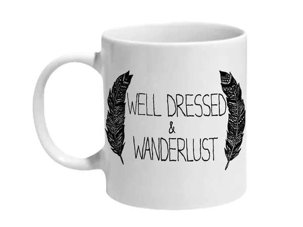 Multicolor_Well_Dressed_&Amp;_Wanderlust_Ceramic_Mug