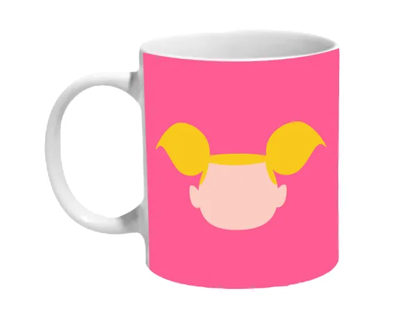 Multicolor_Dexter'S_Deedee_Pink_Background_Ceramic_Mug