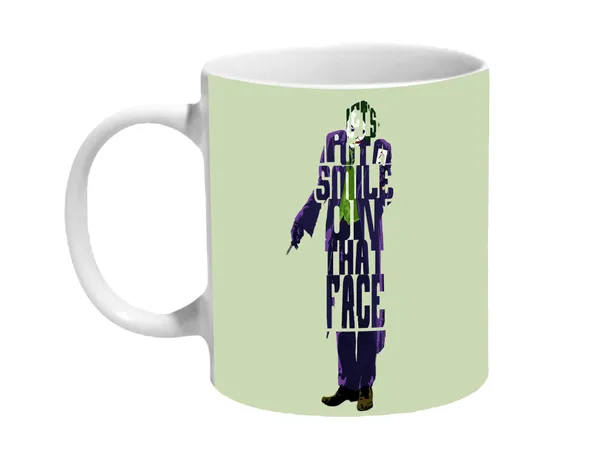 Multicolor_Batman_Joker_Lets_Put_A_Smile_On_That_Face_Green_Baground_Ceramic_Mug