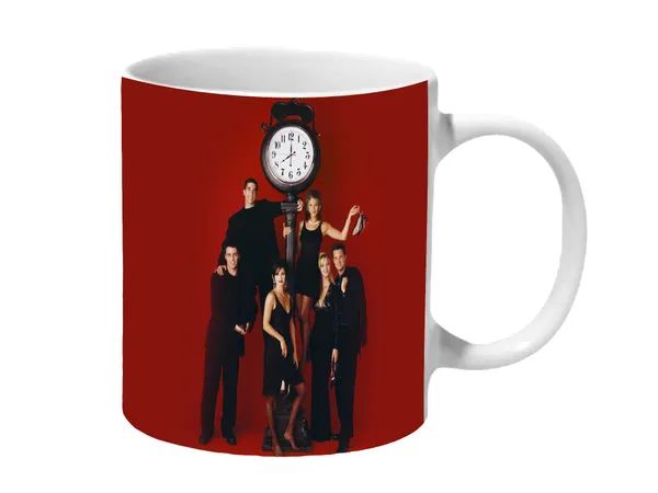 Multicolor_Friends_On_The_Classy_Clock_Ceramic_Mug