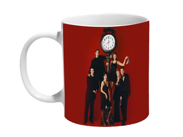 Multicolor_Friends_On_The_Classy_Clock_Ceramic_Mug