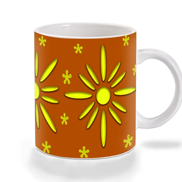 Multicolor_Yellow_Flower_Pattern_Ceramic_Mug