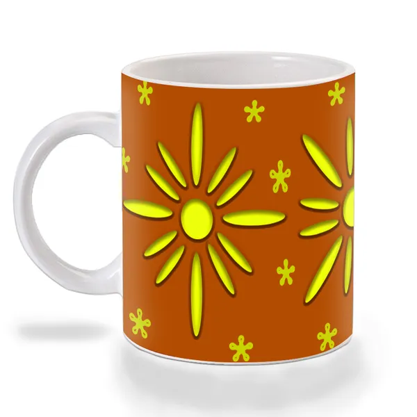 Multicolor_Yellow_Flower_Pattern_Ceramic_Mug