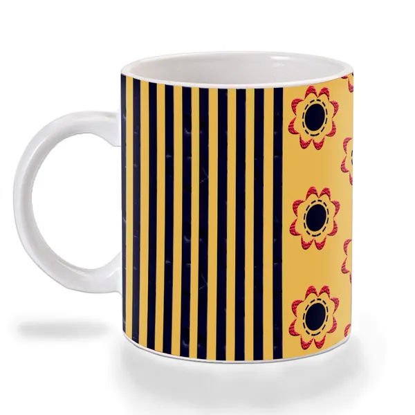 Cream_Cream_Flower_Pattern_Ceramic_Mug