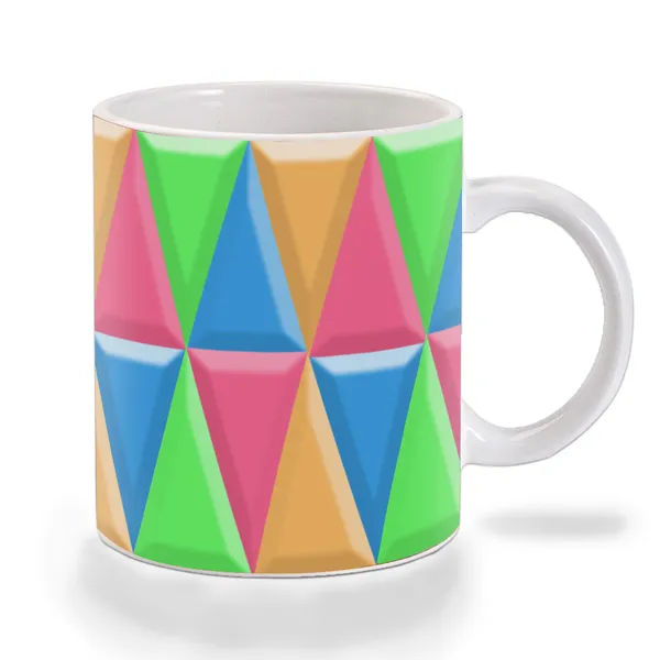 Multicolor_Multicolor_Triangle_Pattern_Ceramic_Mug