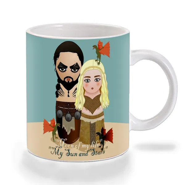 Multicolor_Game_Of_Thrones_Khal_And_Khaleesi_Doll_Art_Ceramic_Mug