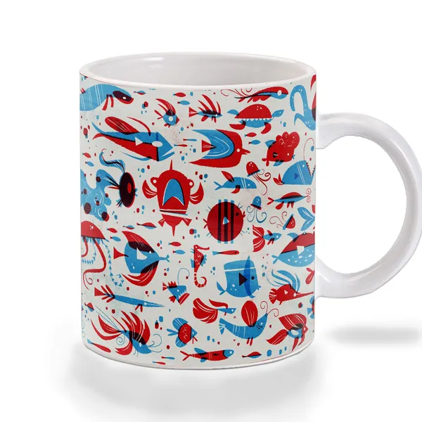 Multicolor_Fishes_Blue_And_Red_Art_Ceramic_Mug