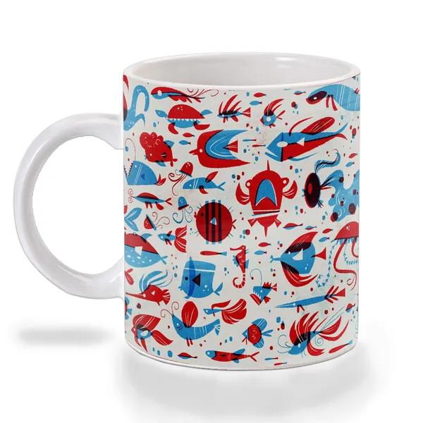 Multicolor_Fishes_Blue_And_Red_Art_Ceramic_Mug