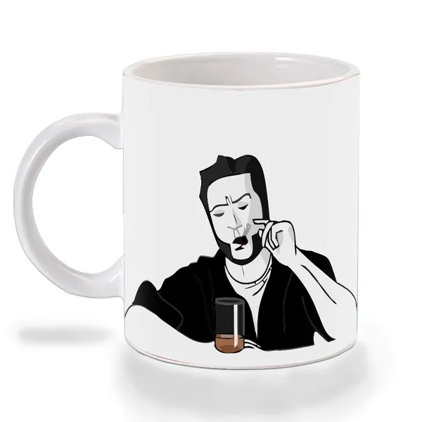 Multicolor_Wolverine_In_The_Bar_Art_Ceramic_Mug
