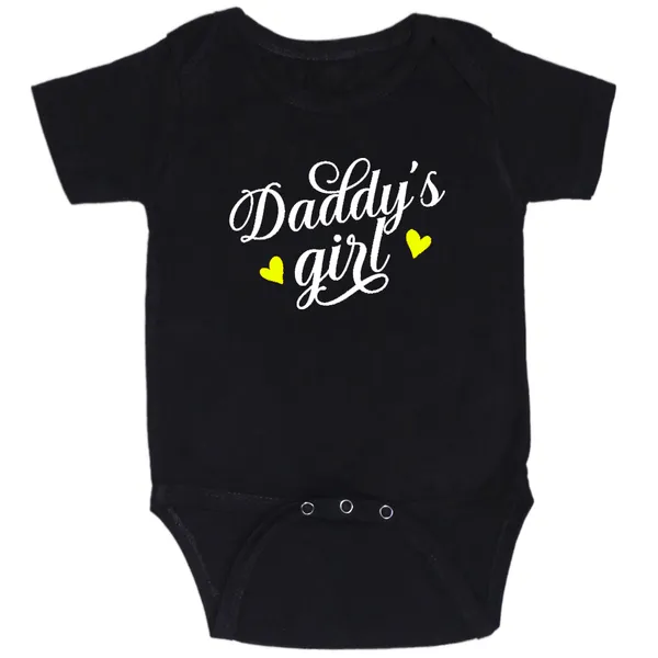 Black_Daddys_Girl_Heart_Cotton_Romper_For_6_To_12_Months