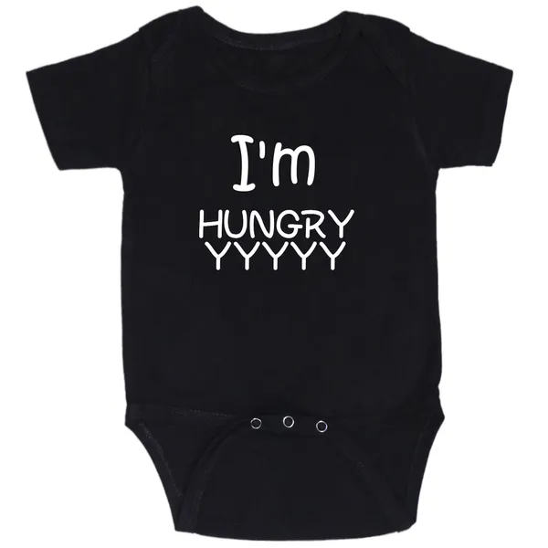 Black_Im_Hungry_Cotton_Romper_For_6_To_12_Months