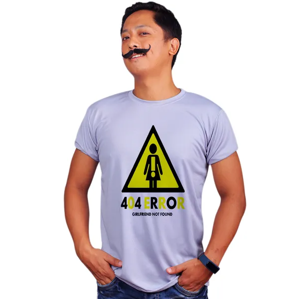 Grey_404_Error_Girlfirend_Not_Found__Quick-Dri_T-Shirt_For_Men