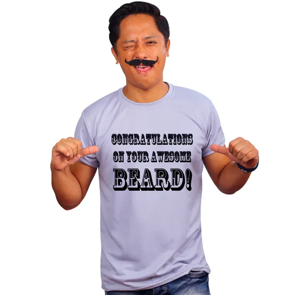 Grey_Congratulations_On_Your_Aweome_Beard_Quick-Dri_T-Shirt_For_Men